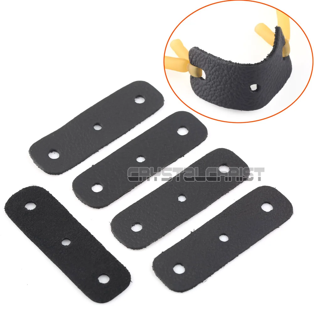 Черный Рогатка Чехлы из коровьей кожи с отверстием в центре открытый Охота