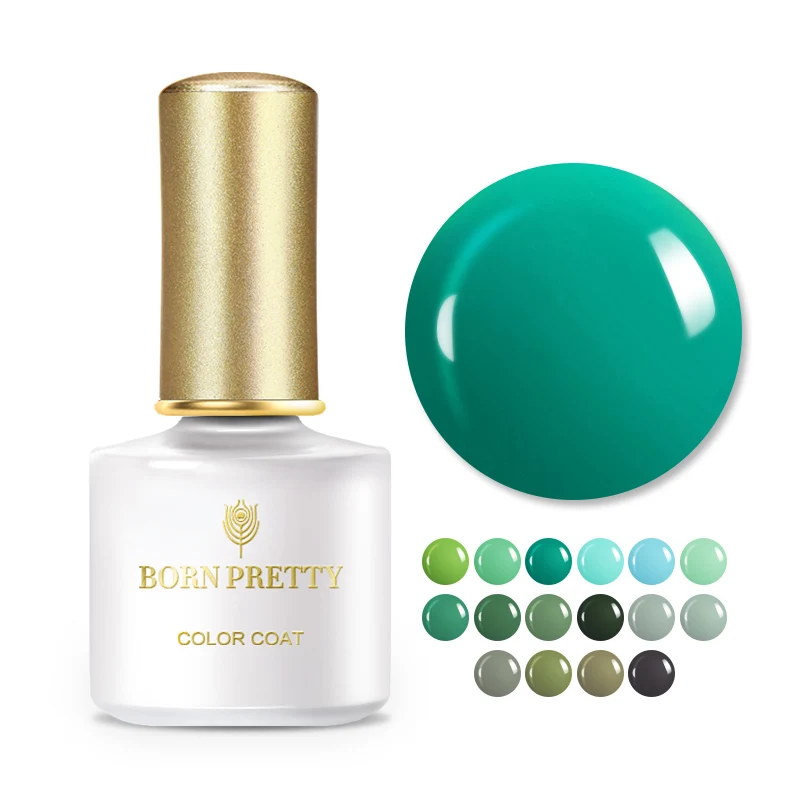BORN PRETTY Green UV Gel Polish 6ml Nail Color Semi Permanent Soak Off Art varnish DIY|Гель для ногтей| |
