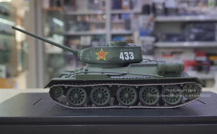 1/72 T34 T-34/85 танк Китай армейский красный пять звезд 433 Полная коллекция танк