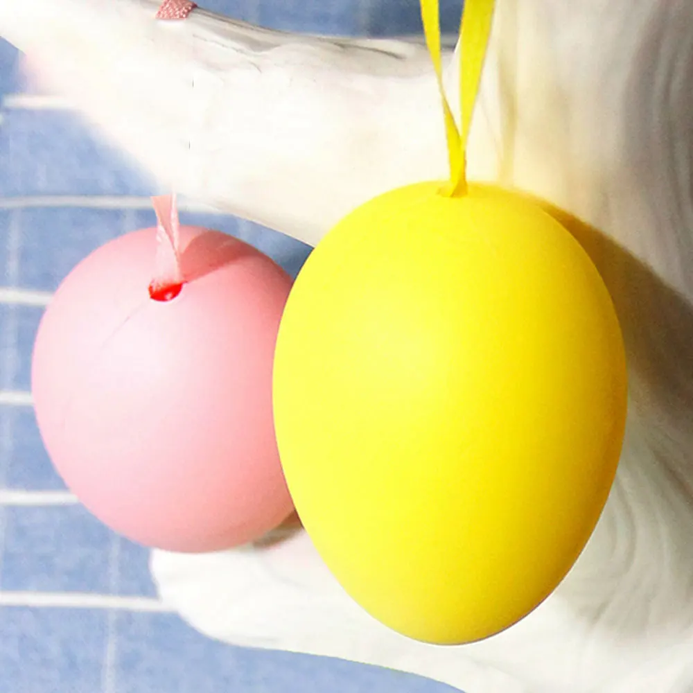 15 шт. Детские DIY картины пасхальные яйца игрушки с веревкой подарки Пластиковые