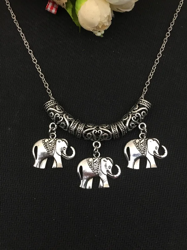 2018/модные популярные модели ожерелья с подвеской в виде слона из сплава мужское и