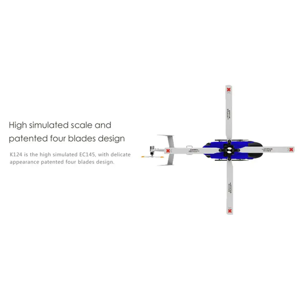 RC Helicoper K124 bnf RTF 6CH бесщеточный двигатель 3D вертолет система совместима с FUTABA S-FHSS дистанционное управление самолетом игрушки