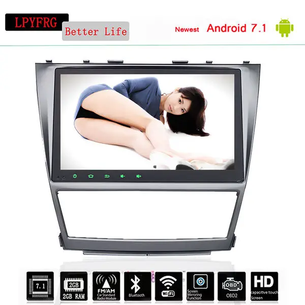 Автомобильный DVD-плеер с GPS 10 2 дюйма 1024*600 android 0 для Toyota Camry 2007-2011 навигация радио