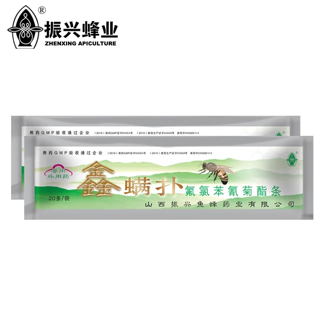 Zhenxing XING Manpu Flumethrin Strip Varroa Destructor Miticide пчелиная медицина против клещей магазин при фабрике