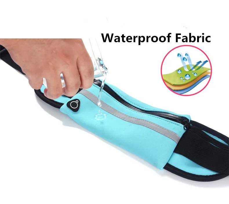 Adjustable Running waterproof waist bag Lycra fabric cycling high quality leisure phone holder|Беговые сумки| |
