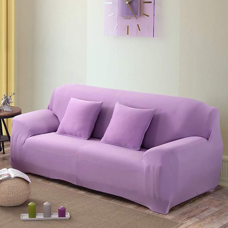 Lilac 1/2/3/4 сиденья Печатные Чехлы для диванов гибкие стрейч диван чехлов местный охватывает любовь-сиденье мебель для дома украшения - Цвет: Lilac