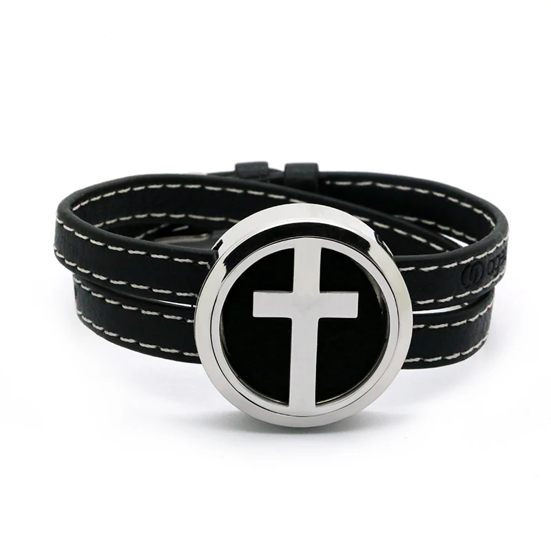 BOFEE диффузор эфирного масла медальон браслет с винтами сверху крест для