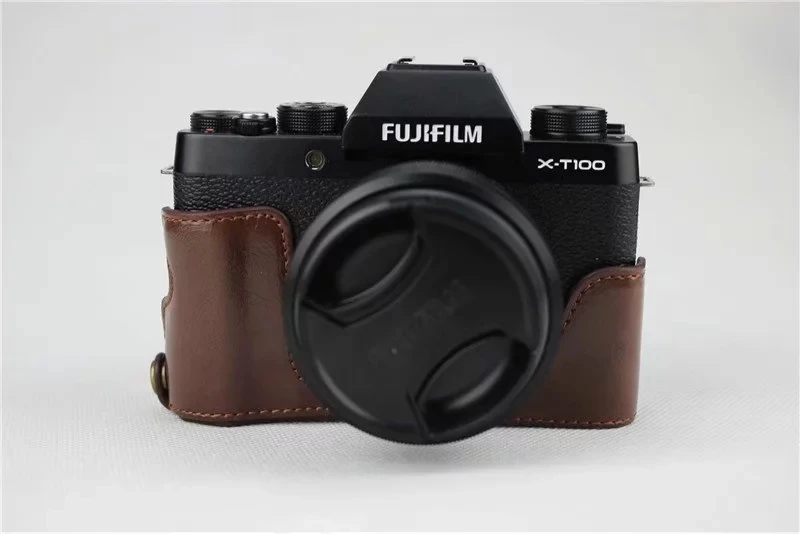 Задняя защитная крышка для фотоаппарата Fujifilm Fuji XT100 из искусственной кожи XT