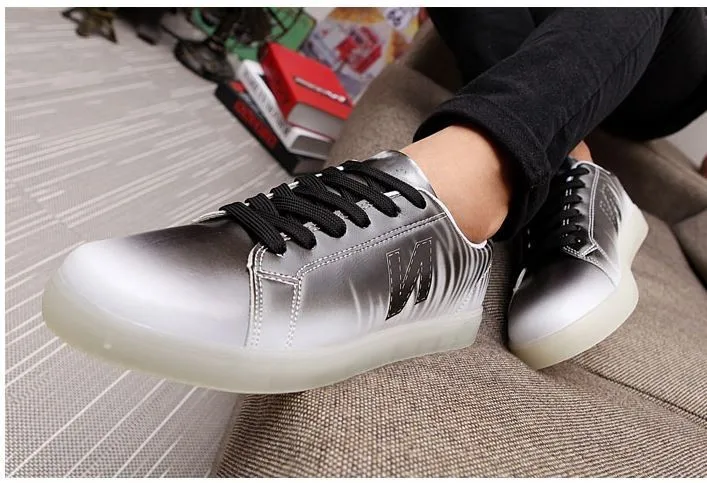 2014 Size 39-44 Men Fashion Low-Top Number N Lighted Sneakers Young Boys Preppy Sport Shoes Skate | Тематическая одежда и