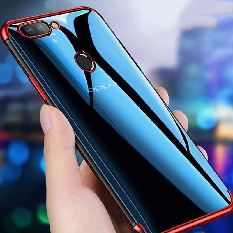 EXUNTON для Oppo F11 Pro F9 Чехол-бампер на заднюю панель ультратонкий прозрачный