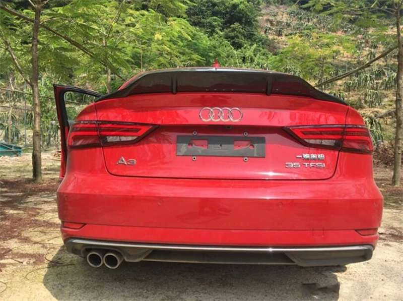 Спойлер из углеродного волокна для Audi A3 S3 RS3 2014 15 16 17 18 2019 высококачественные