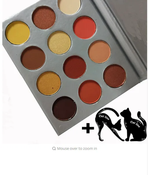 SUNAMCOME Горячая Роза солнце телесного цвета Shimmer Палитра теней не снять 12 поп Цвет