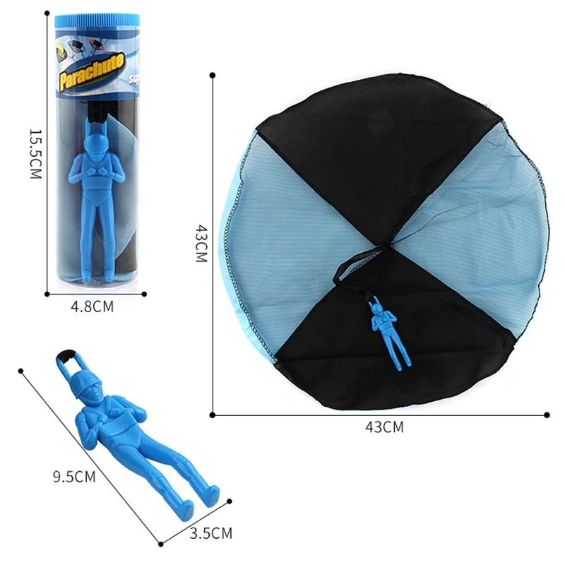 2Pcs Hand Throwing kids Mini Light Play Parachute Toys For Children Outdoor Games Soldier Outdoor Sports Educational Toys Kids