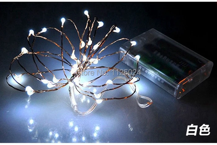 3AA 2 м 20LED белый источник питания медная Гирлянда украшение для свадьбы или