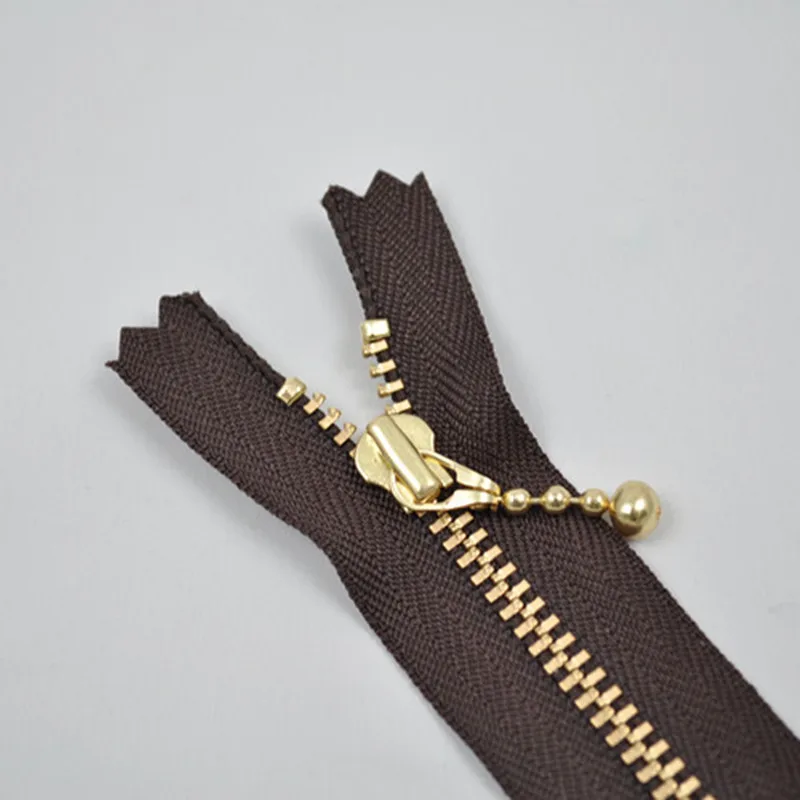 Металлическая блестящая золотая дорожка на молнии для одежды сделай сам Золотая