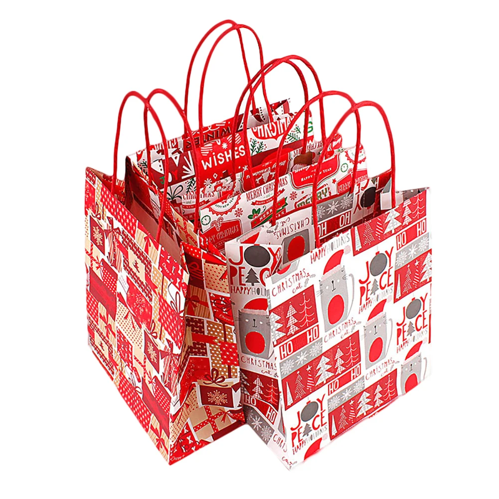 Рождественский стиль сумка для покупок одежда рождественский подарок конфетная