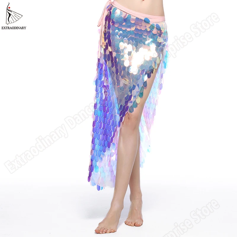 Женский набедренный платок для танца живота с блестками и цепочкой|Танец живота|