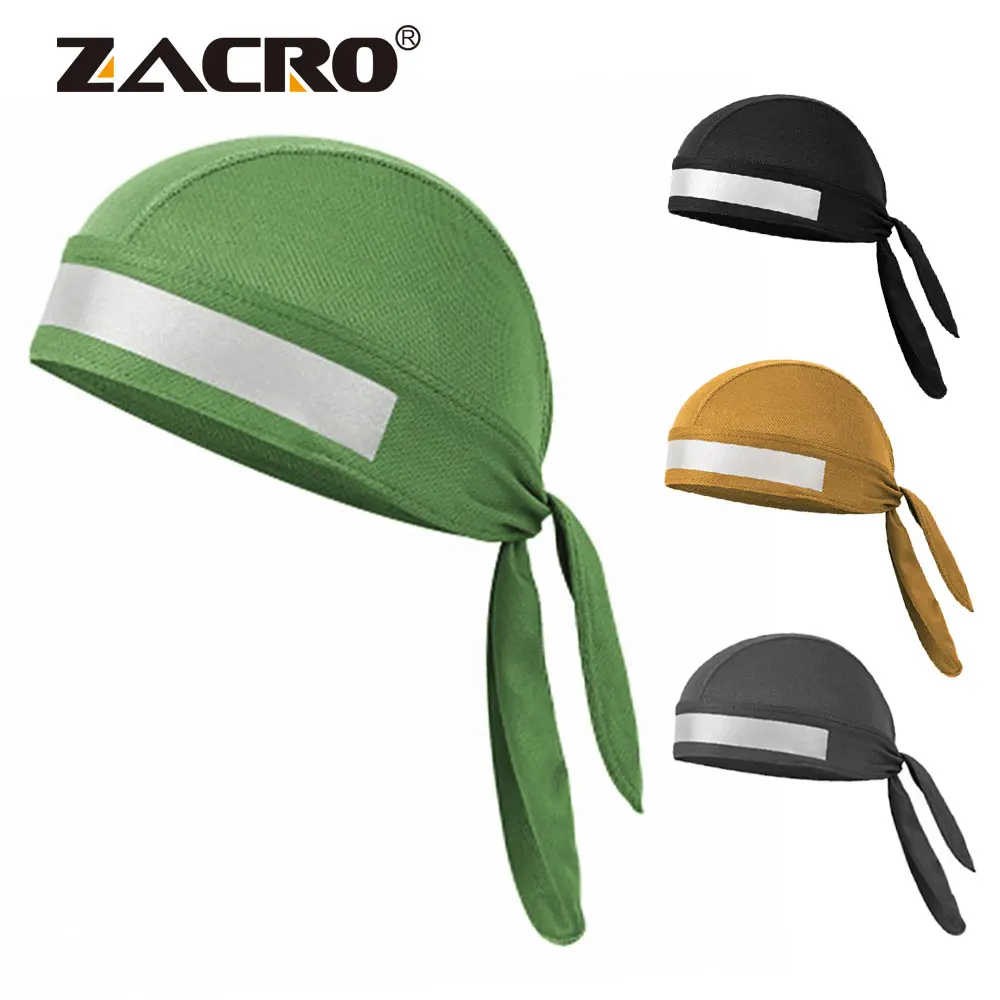 Zacro быстросохнущая однотонная велосипедная Кепка с повязкой на голову шарф для