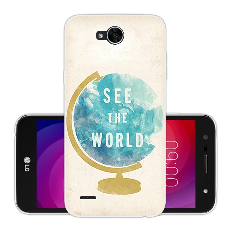 For LG X power 2 / K10 Power 5.5&quot Soft Silicone Transparent TPU power2 Phone Cases Protective Star Back Cover |