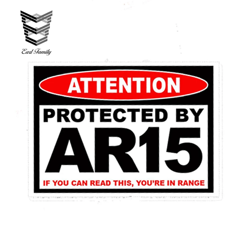 EARLFAMILY 13 см x 9 75 автостайлинг защищенный AR15 AR 15 Предупреждение ющая наклейка для