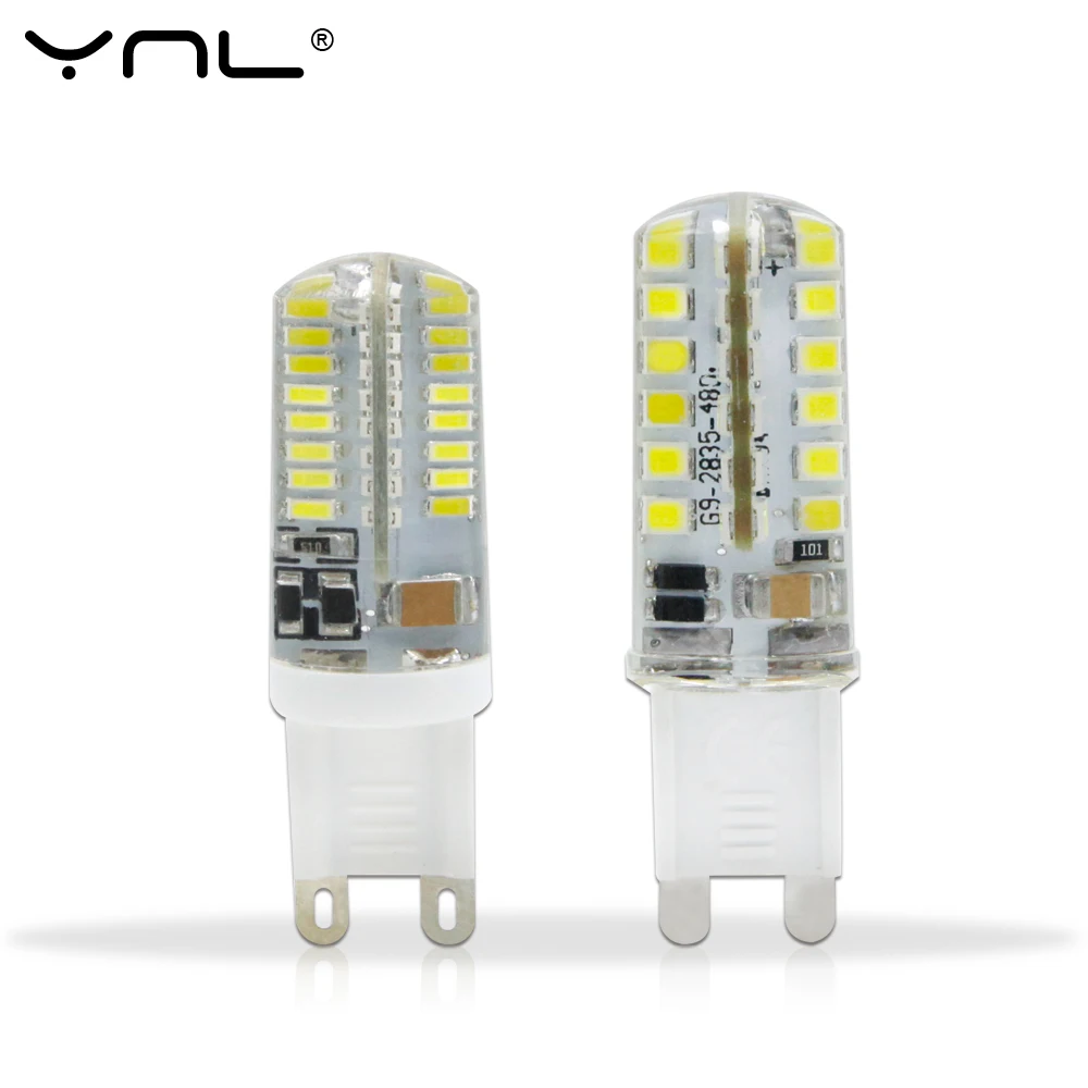 Светодиодная лампа G9 220 В перем. Тока SMD 2835 3014 48 64 104 светодиода сменная галогенная