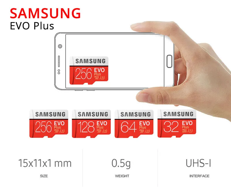 SAMSUNG 128 Гб MicroSD карта 32 Гб 64 Гб карта памяти 256 ГБ TF флэш-карта UHS-I U1/U3 C10 SDXC 4K HD для мобильного телефона/рекордера/планшета