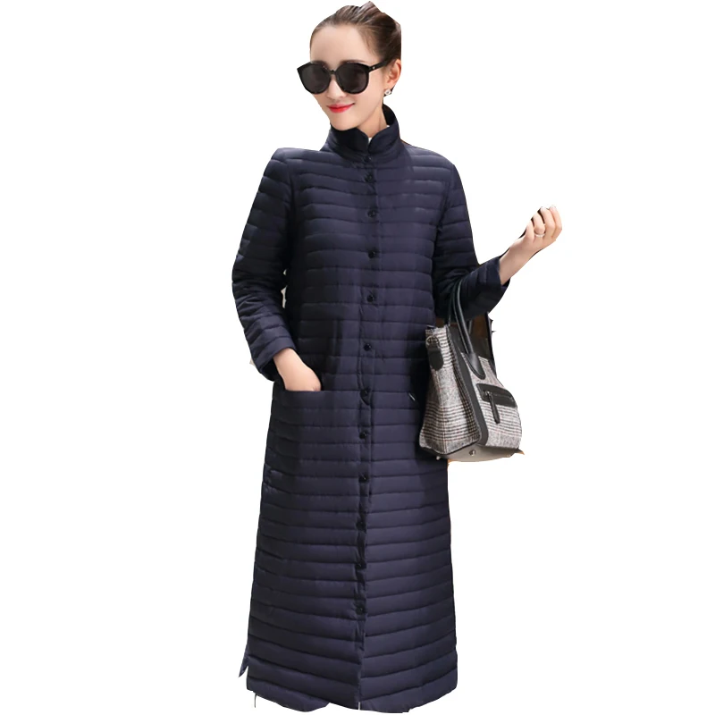 Женские пальто новинка 2017 женские зимние на белом утином пуху куртки длинная