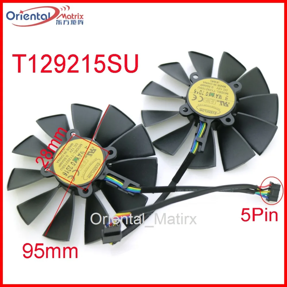 Бесплатная доставка T129215SU 12 в 280 а 95 мм для ASUS GTX780 GTX780TI R9 290 380 280X 290X охлаждающий