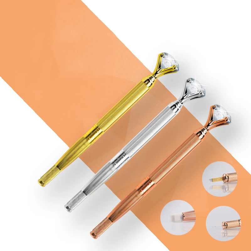 1 шт. кристальная акриловая Алмазная ручка для татуажа бровей перманентного