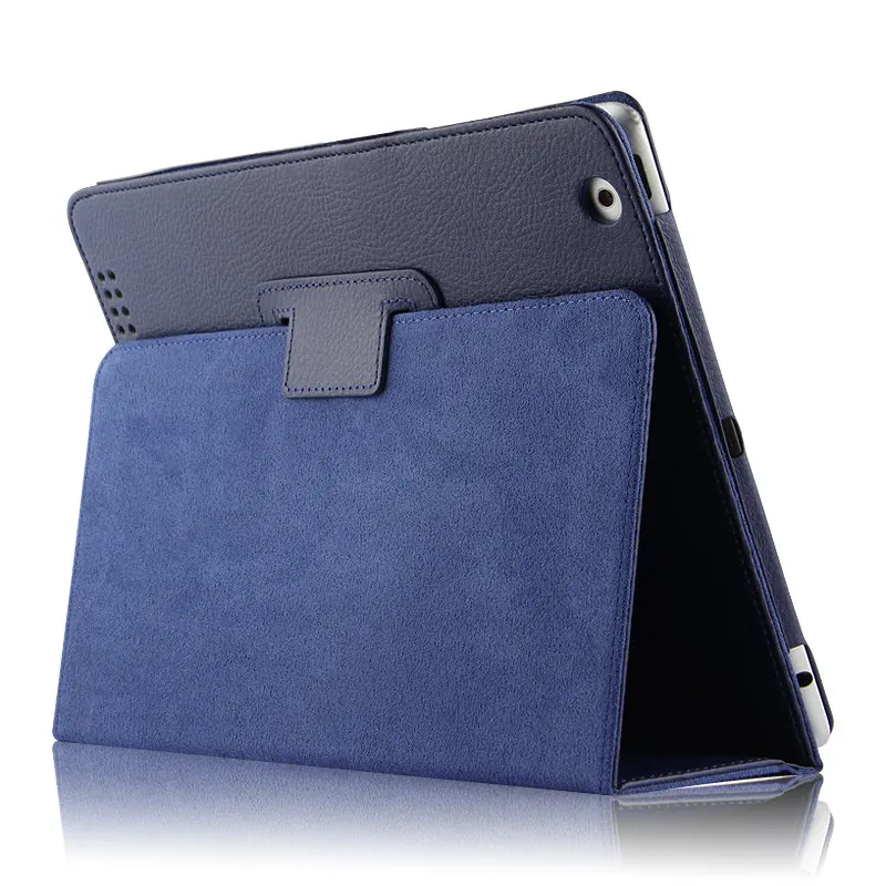 Чехол для Apple iPad 4 iPad3 iPad2, защитный смарт-чехол, протектор из искусственной кожи, чехол для iPad 4, iPad 3, 2, чехол, 9,7 дюймов - Цвет: style2 blue