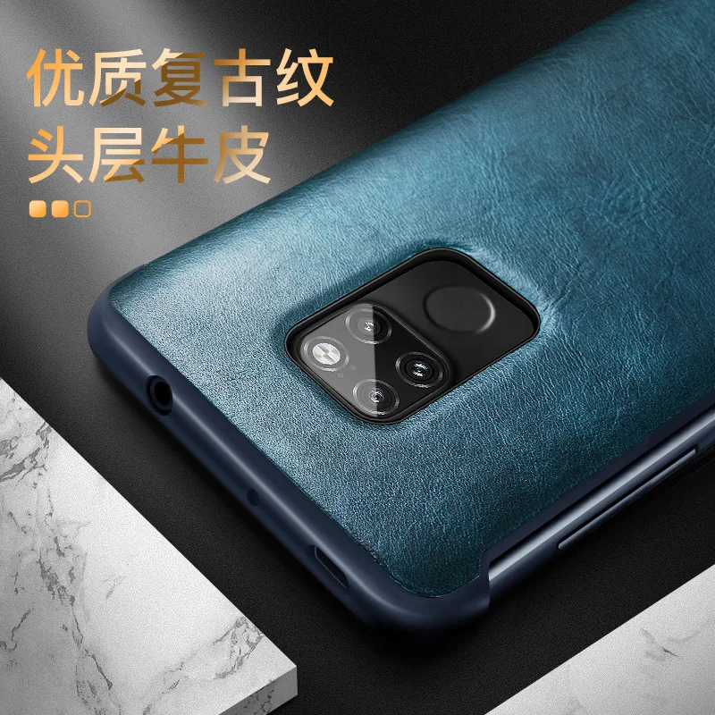XOOMZ брендовый деловой чехол из натуральной кожи для huawei mate 20 Pro, умный спящий воловьей кожи, умный чехол для телефона huawei mate 20