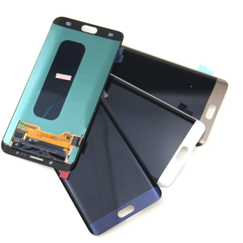 Для samsung Galaxy S6 Edge Plus G928 G9280 G928F AMOLED ЖК-дисплей сенсорный дигитайзер экран телефон lcd