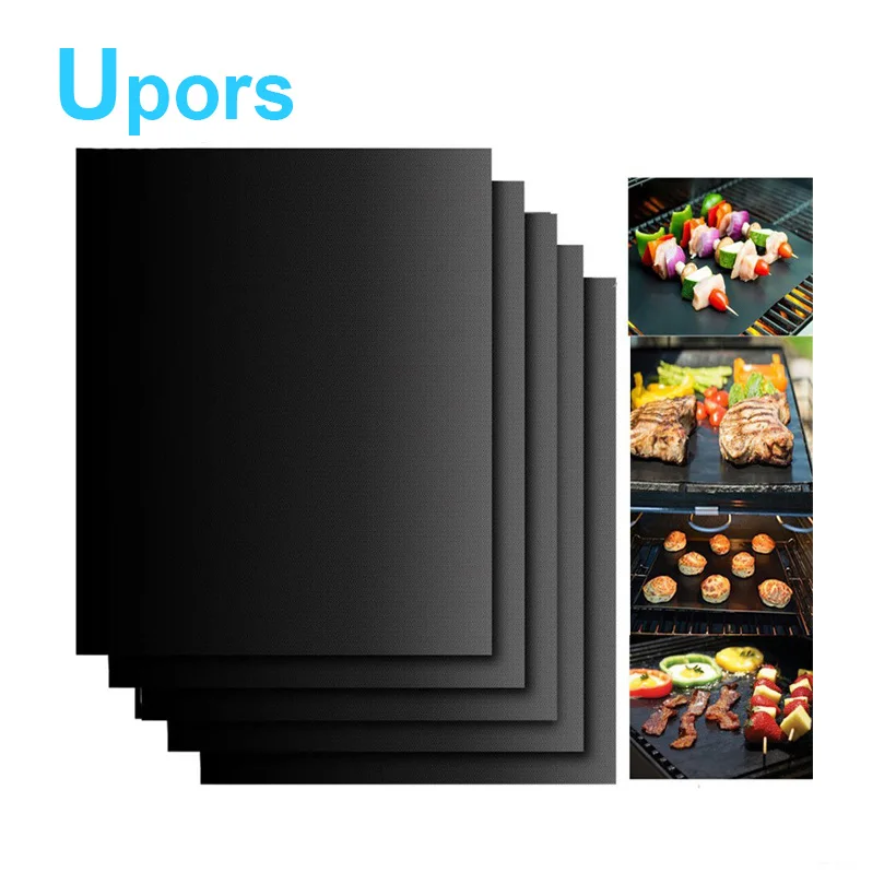 5 шт./лот многоразовые антипригарные покрытия барбекю гриль жареный коврик лист