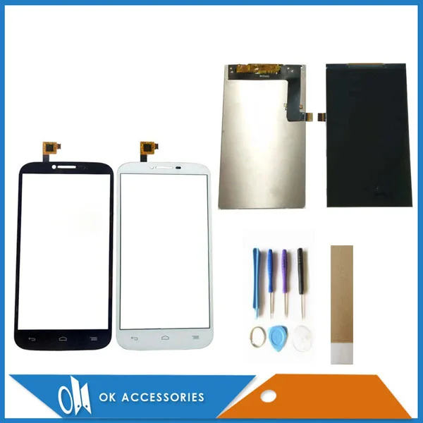 5 ''для Alcatel One Touch Pop C9 OT7047 7047 7047D сенсорный экран и ЖК дисплей черный белый цвет