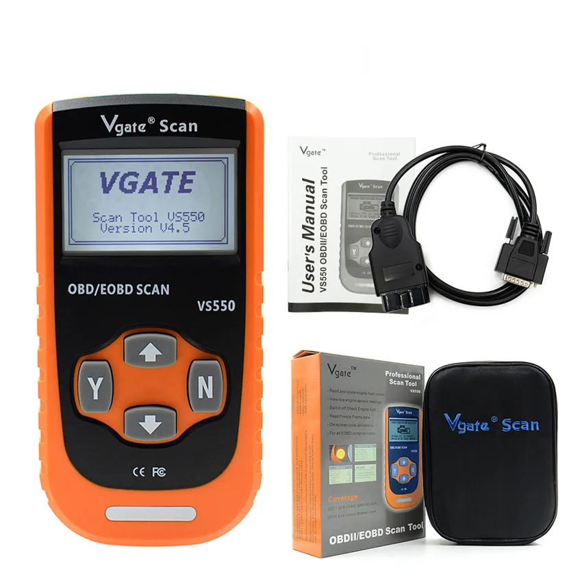 Горячая Vgate VS550 VS 550 автомобильный CAN ODB II 2 OBD2 OBDII диагностический считыватель кодов