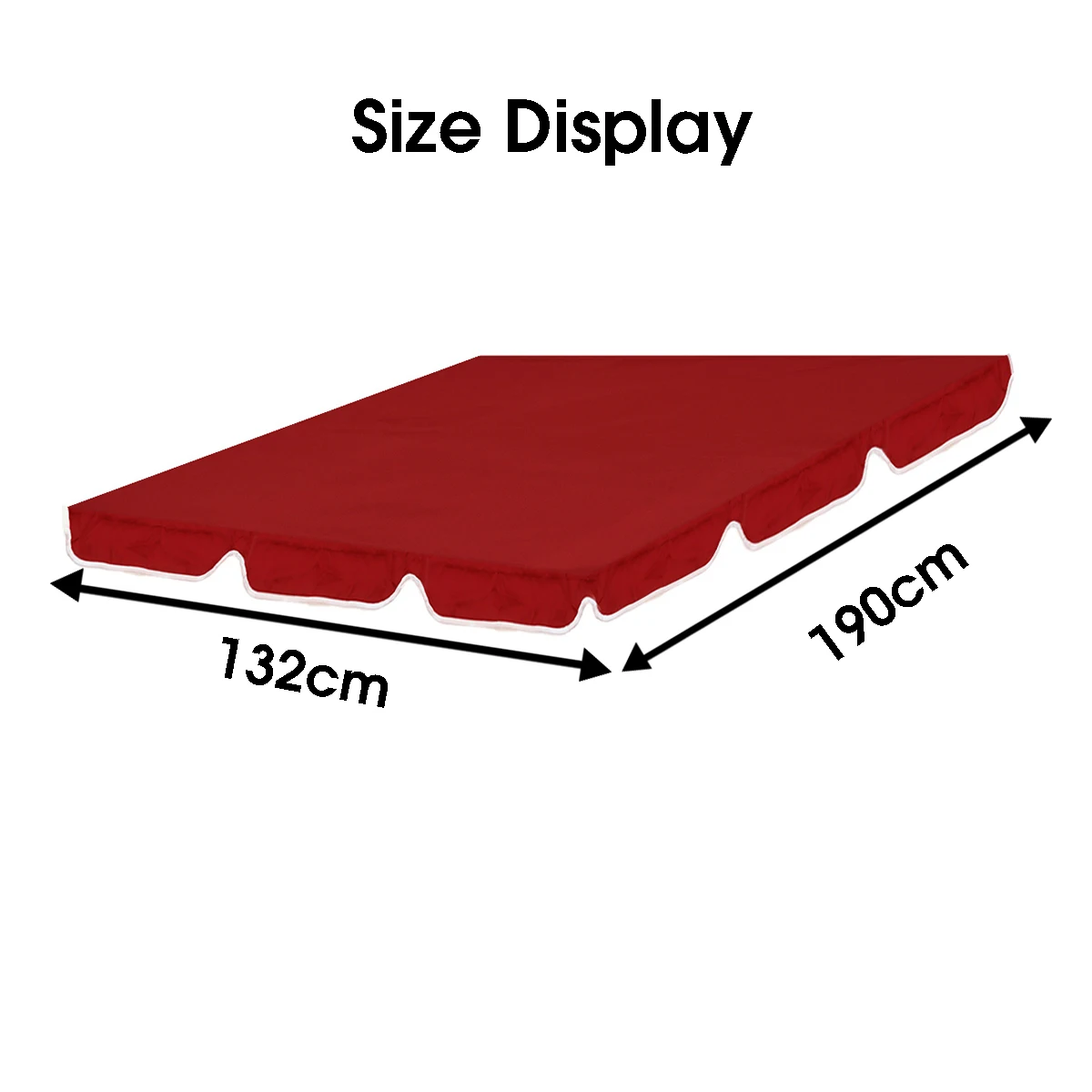 Wine Red 190x132cm Красный качели стул верхняя крышка лето водонепроницаемый закрывающий полог Замена сада двора уличное кресло-качалка гамак палатка от солнца - Цвет: Wine Red 190x132cm
