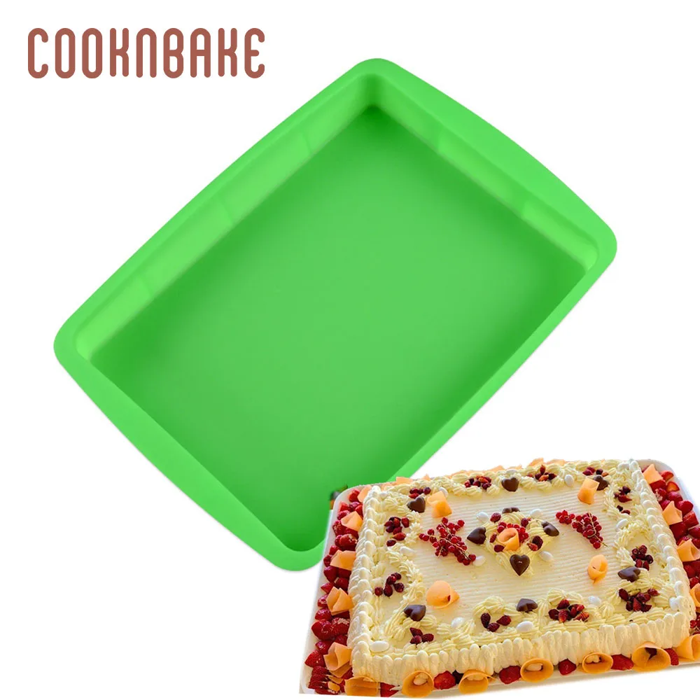 COOKNBAKE силиконовая форма для большого торта прямоугольная выпечки хлеба