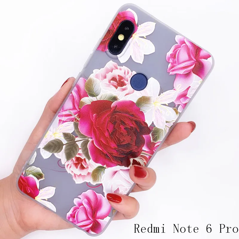 Чехол для Xiaomi Redmi note 6 Pro 15 цветов 3D узор новый дизайн мягкий силиконовый чехол из