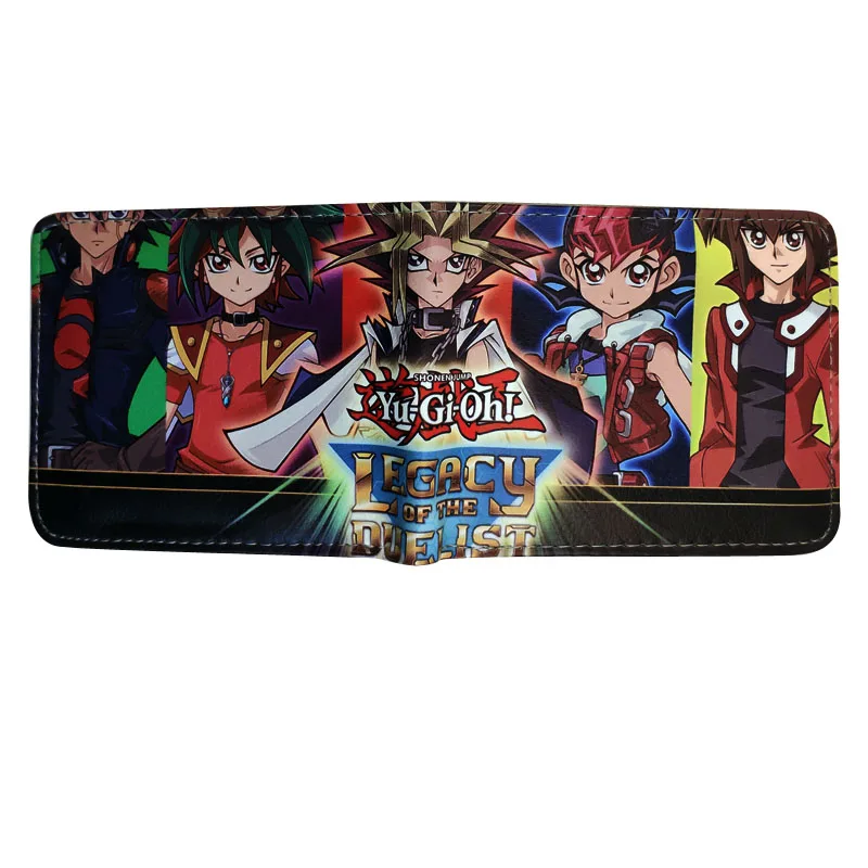 yu gi oh wallet Cartoon Anime cosplay men card id holders purse | Багаж и сумки