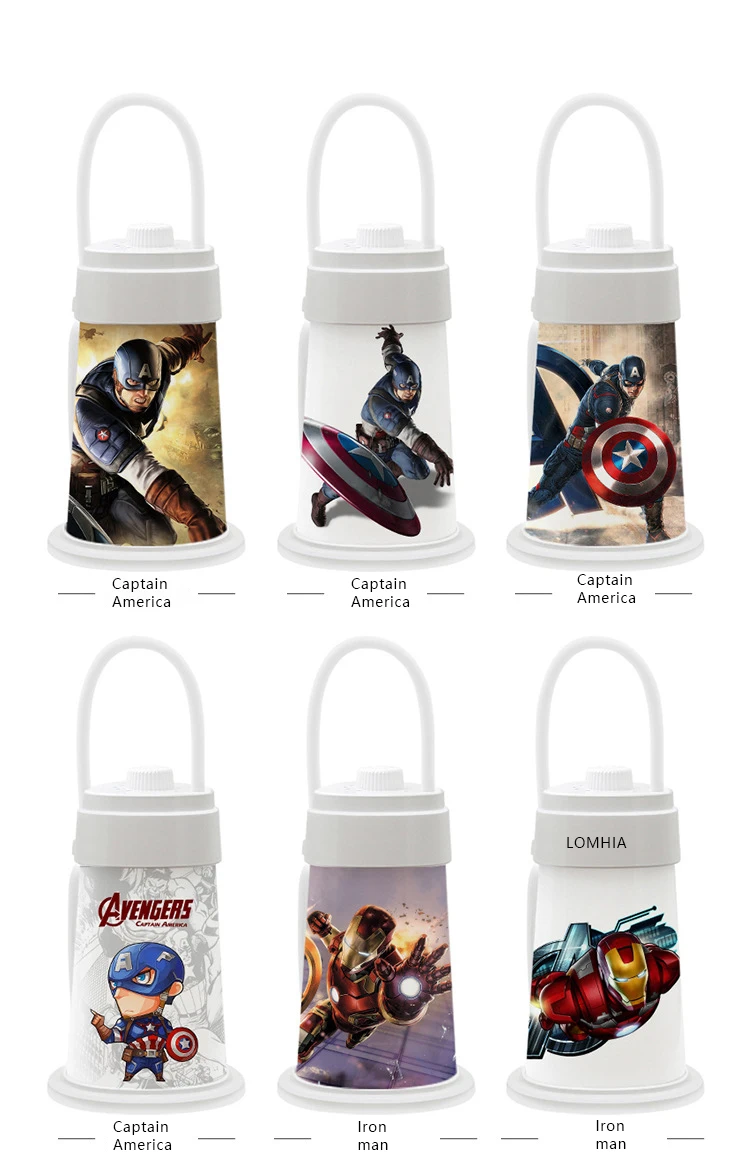 Светодиодный ночник Мстители DC Mavel Heros Железный человек энергосберегающие настольные лампы для гостиной спальни освещение праздничные подарки