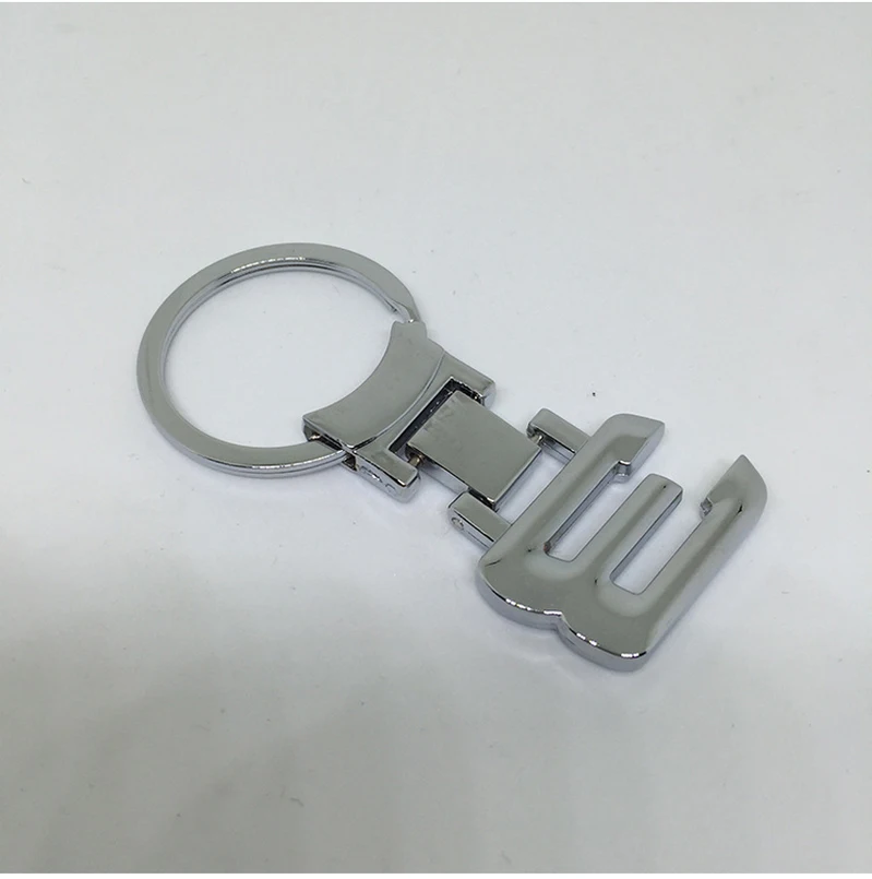 100 шт./лот брелок с логотипом автомобиля металлический в форме числа