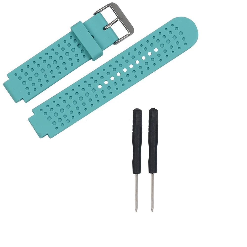 Mint Green Сменный силиконовый ремешок, ремешок для наручных часов Garmin Forerunner 220 230 235 630 620 735, подход S20 S5 S6, умные часы - Цвет: Mint Green