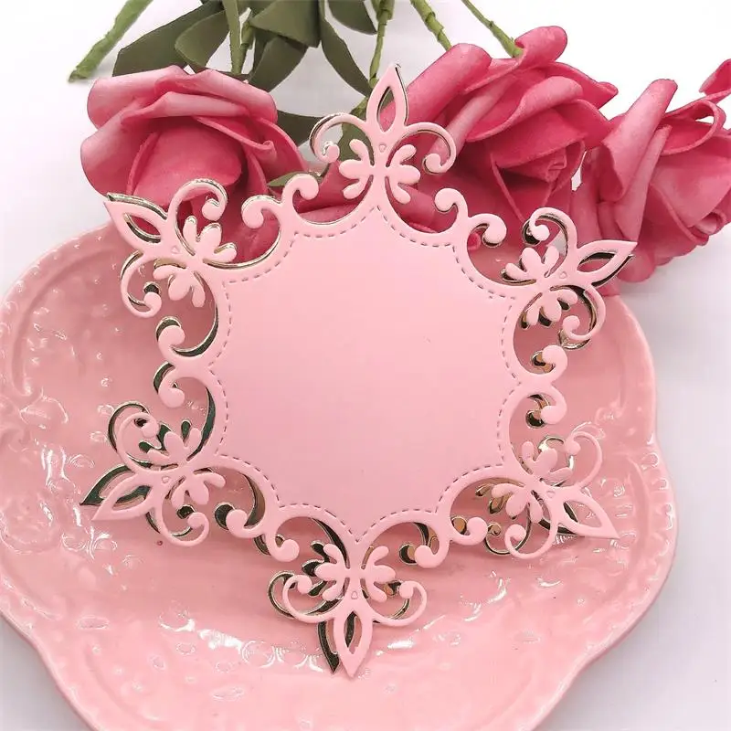 Рамка металлические штампы трафареты для сделай сам Скрапбукинг/фотоальбом