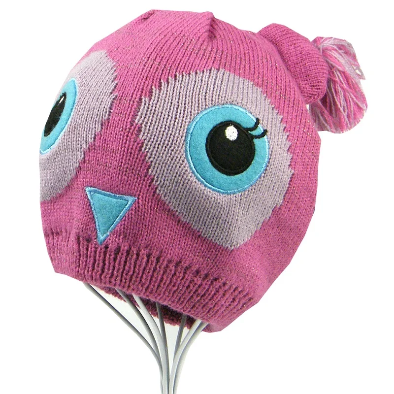 

Girls 100% Cotton Knitted Hats Kids Children Autumn Winter Warm Caps Bonnet Enfant Baby Muts KF218
