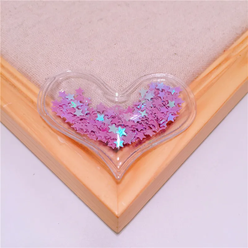 8 шт./лот прозрачные Блестящие Блестки струящаяся звезда аппликации для детей