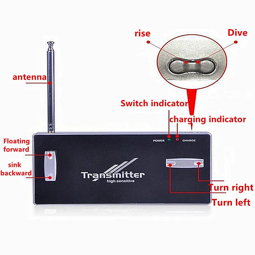 1 шт. Мини RC Подводная лодка Детские игрушки Скорость дистанционного Управление