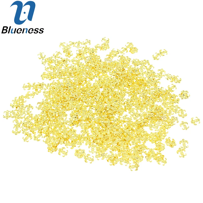 3d аксессуары для нейл арта PJ413 100 шт. из Античного золотого сплава модные