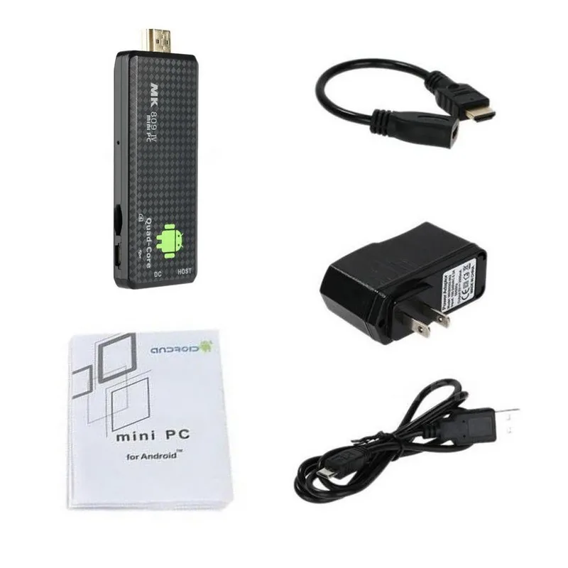 Full HD 1080P 8G MK809IV Android TV Stick Smart ключ для 5 1 Box Mini PC 3D медиаплеер Quad Core|tv dongle|smart tv dongletv stick |