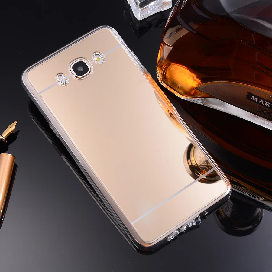 Чехол для телефона samsung Galaxy J7 2016 зеркальный чехол мягкая Задняя накладка чехла из