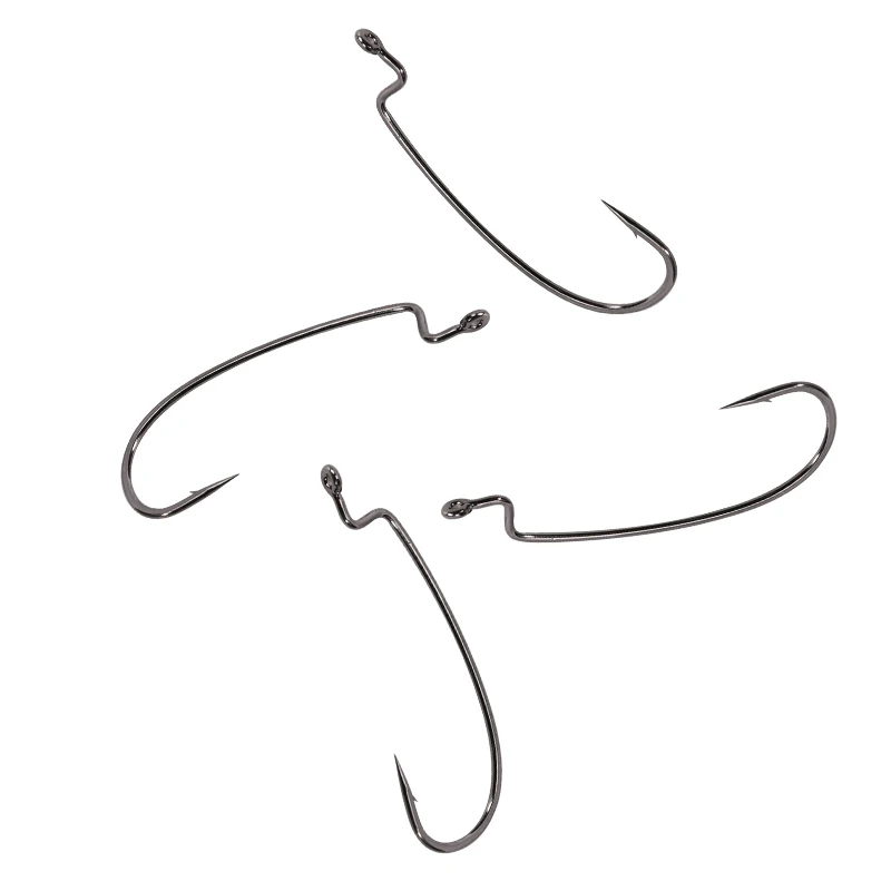 50 шт./лот мягкие крючки из высокоуглеродистой стали для приманки в виде червя